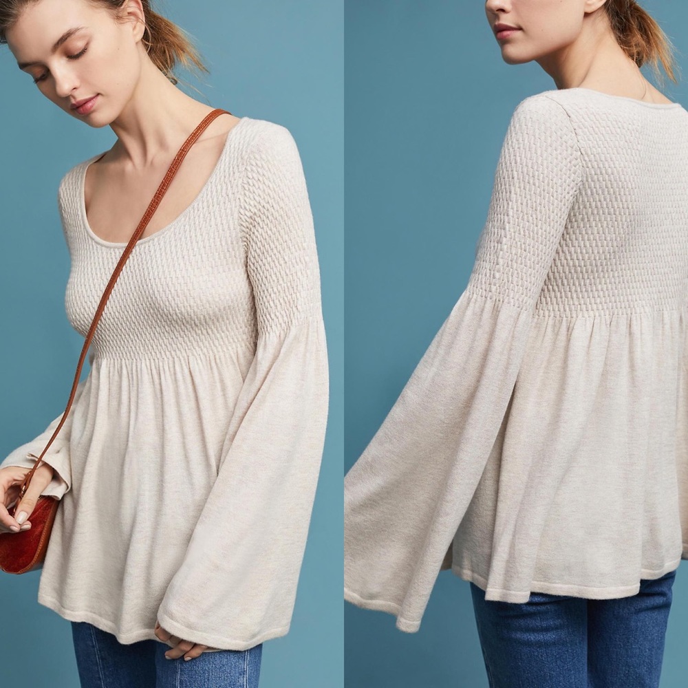 Anthropologie Knitted & Knotted Esme Sweater Med